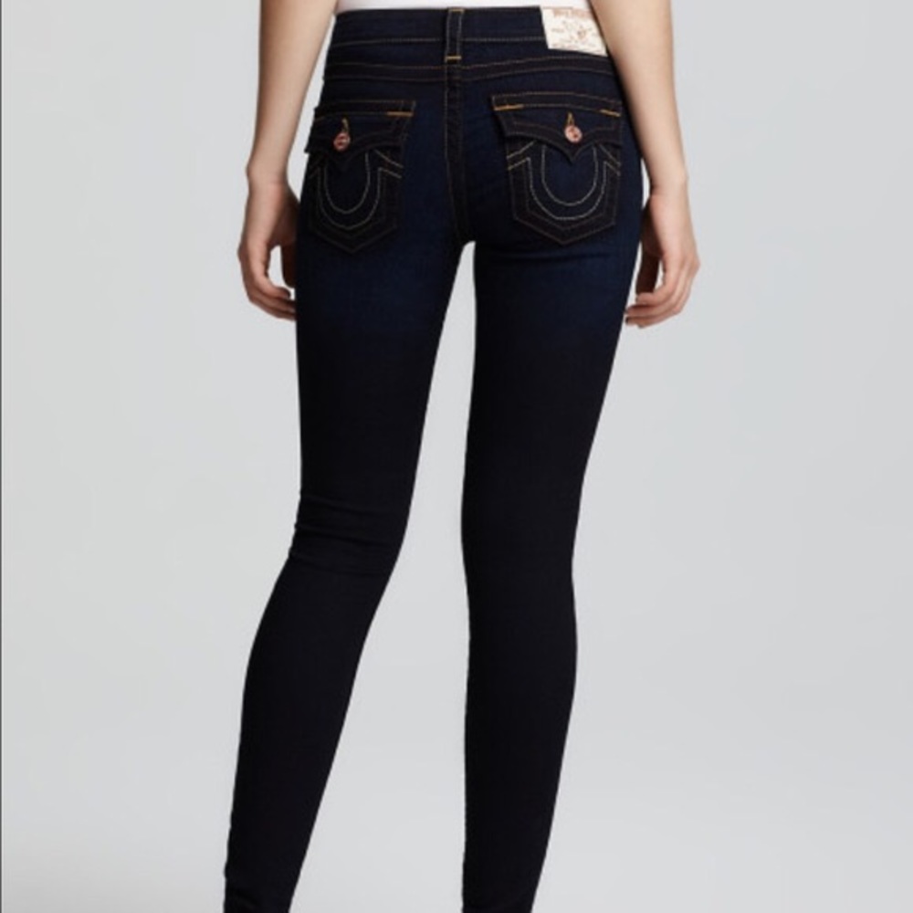 True Religion Brand Serena Mid-Rise Skinny Jeans